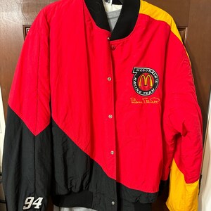 Vintage Bill Elliott Mcdonald's NASCAR Racing Jacket - Etsy
