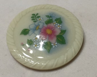 Vintage AVON Porcelain Flower Brooch - 1984 Spring Bouquet