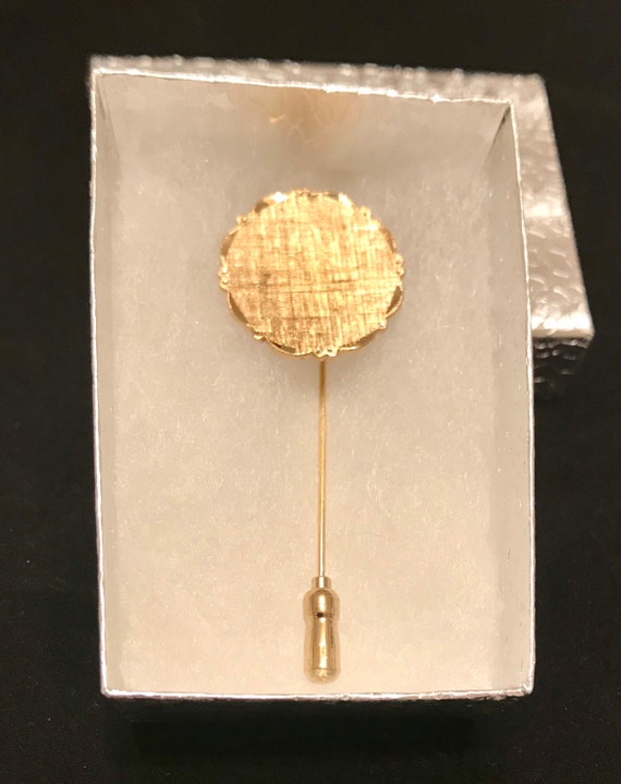 Anson Stick Pin. Signed 12k GF.  Gold Filled. Per… - image 5