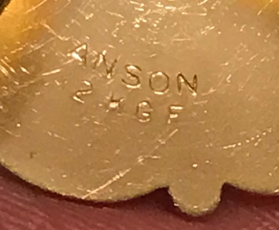 Anson Stick Pin. Signed 12k GF.  Gold Filled. Per… - image 7