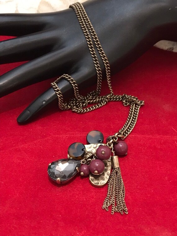 Vintage Ann Taylor Loft Long Necklace. 32 Inch An… - image 7