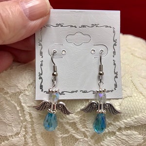 Teal Angel Earrings: Ovarian Cancer Awareness, Relay for Life image 2