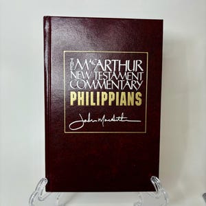 FILIPENSES. Comentario del Nuevo Testamento de MacArthur, 1986, Moody Publications. Guía de estudio bíblico cristiano. Regalo para pastor predicador