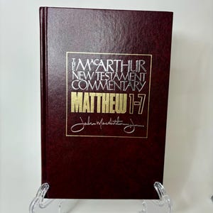 MATEO 1-7. Comentario del Nuevo Testamento de MacArthur, 1986, Moody Publications. Guía de estudio bíblico cristiano. Regalo para pastor predicador