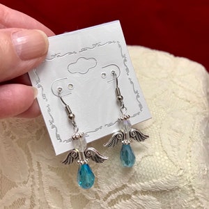 Teal Angel Earrings: Ovarian Cancer Awareness, Relay for Life image 8