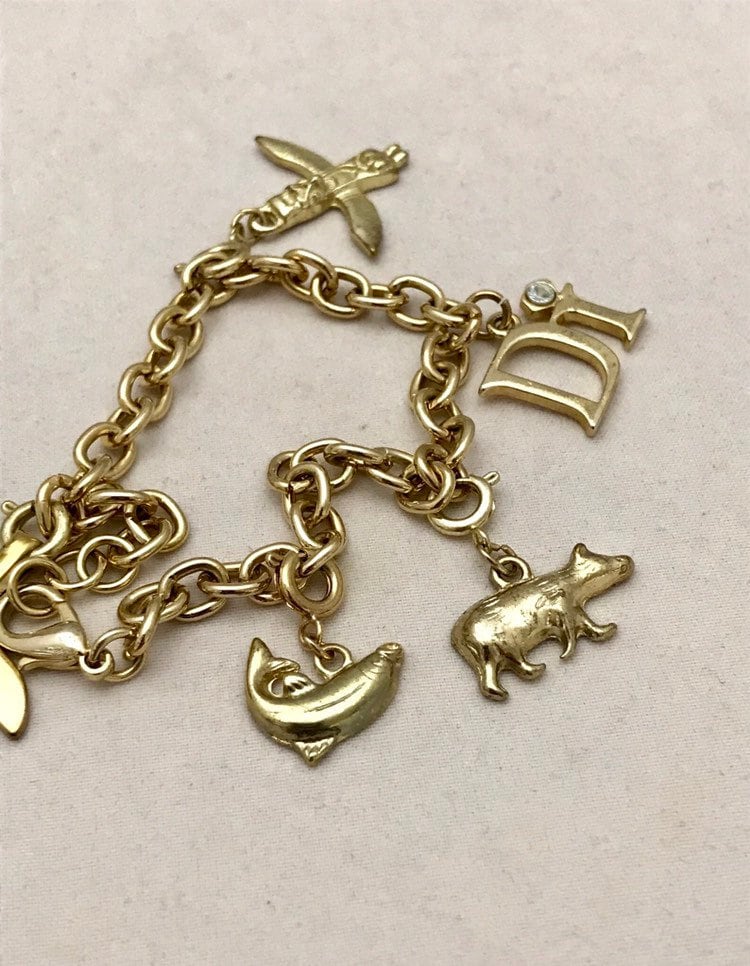 Alaskan Cruise Charm Bracelet. Diamonds International 7 1/2 Etsy