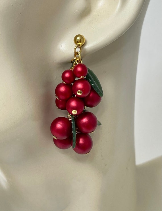 Avon "Happy Holly Days" Drop and Dangle Earrings.… - image 4