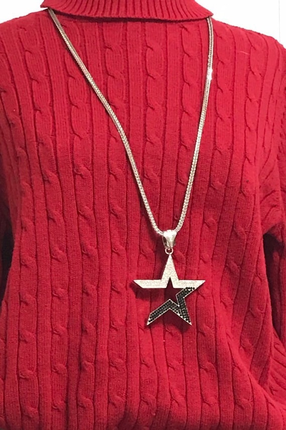 関税込☆VINTAGE HOLLYWOOD★Texture Star Ball Chain Necklace 関税込☆VINTAGE HOLLYWOOD☆Texture Star Ball Chain Necklace