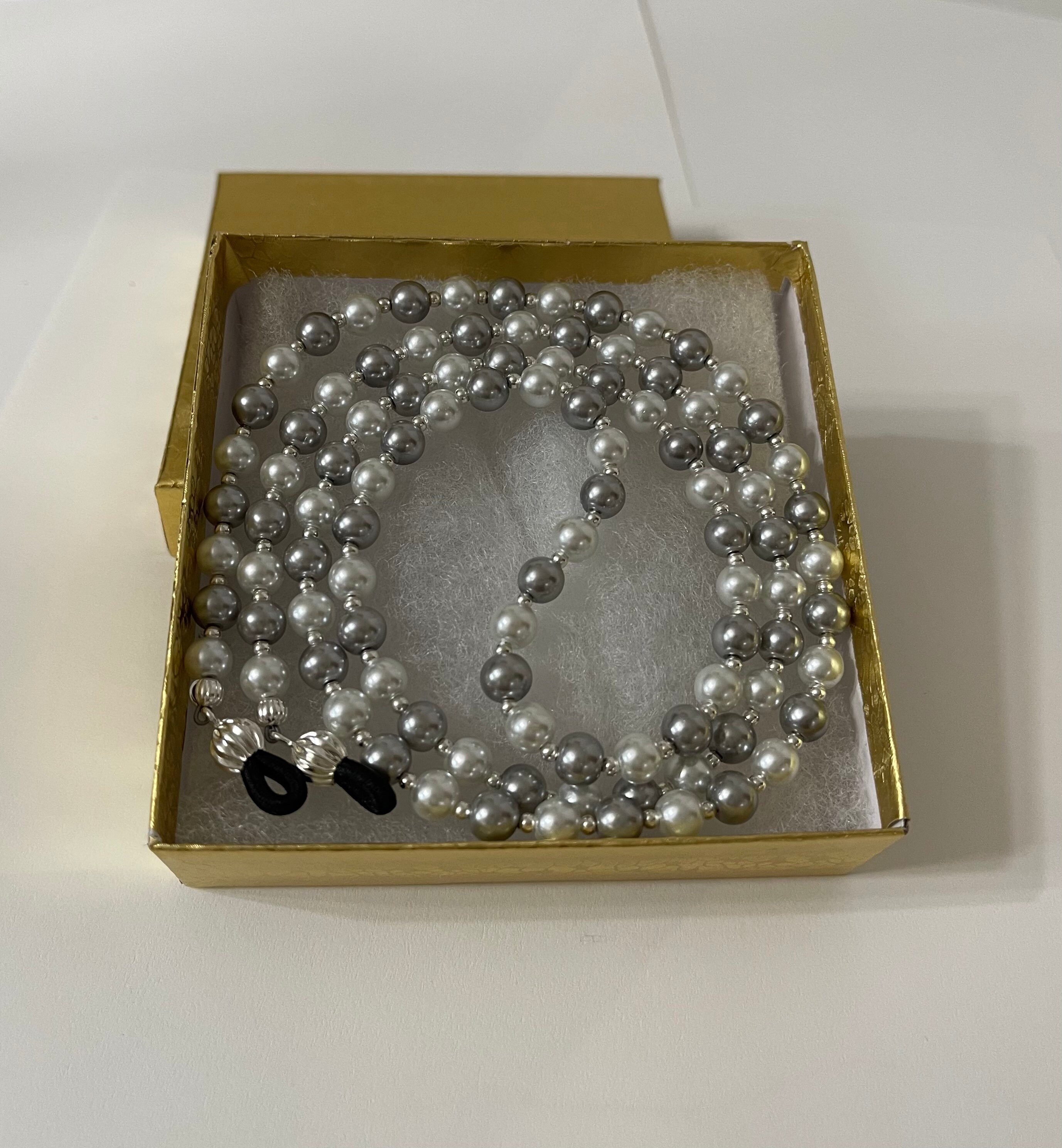 Ends Fo Eyeglass Chain / Holde Silve Plated (6 Pais