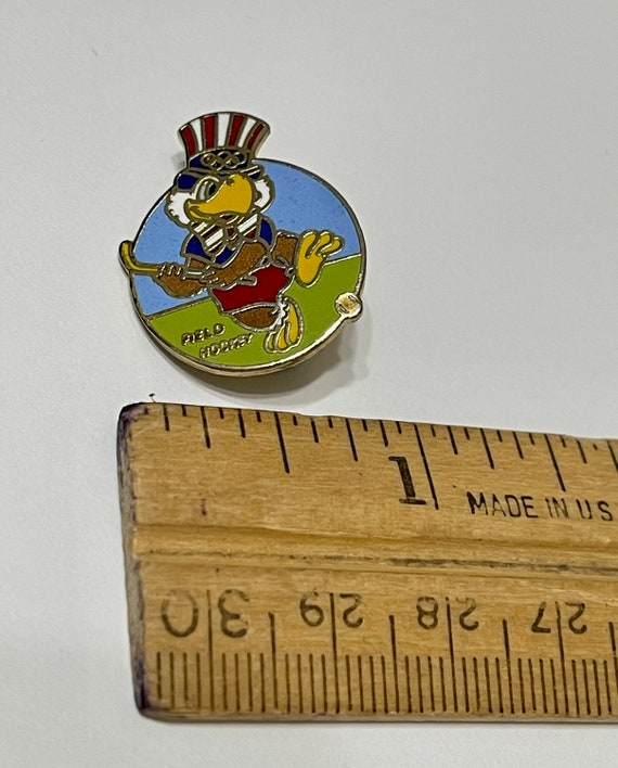1984 Field Hockey Olympic Pin. Sam the Eagle Masc… - image 5