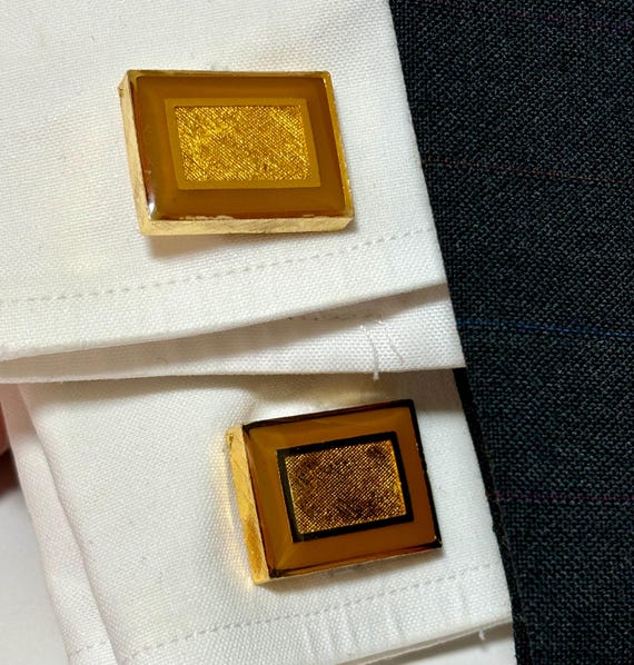 Xe -Boutons de manchette vintage dorés motif géométrique Art Déco élégants homme - Montres & Bijoux Xe -Boutons de manchette vintage dorés motif géométrique Art Déco élégants homme - Montres & Bijoux