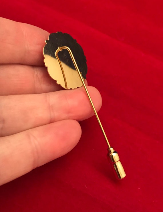 Anson Stick Pin. Signed 12k GF.  Gold Filled. Per… - image 6