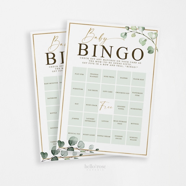 Baby Shower Game With Presents Etsy