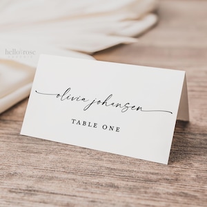 PRINTED SHIPPED Wedding Place Cards with Meal Choice, Table Numbers, Food Tent Cards, Name Tag, Wedding, Bridal Baby Shower, Quinceanera