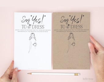 say yes to the dress bridal shower game Printable . Draw the Wedding Dress . Kraft + Black and White . Instant Digital Download Basic Wedding Dress swatches-all-the-way-strapless-corset-mini-dress Black Flower Girl Dress Color:Caribbean