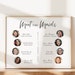 Meet the Maids PRINTABLE Sign . Personalized Bridal Party . Bridesmaids ...