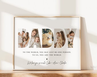 Daddy Photo Gift for Dad . Personalized Printable Gift from Kids . Valentine's Day Gift Idea for Dad from Children Wife . DIGITAL DOWNLOAD