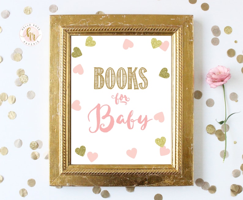 Books for Baby Insert Card and Sign Printable . Instant - Etsy
