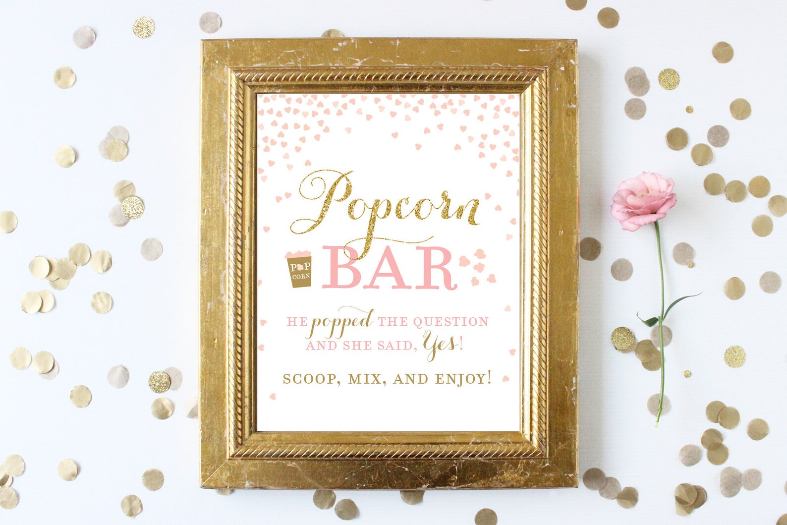 Popcorn Bar Sign . Printable Instant Download Popcorn Bar . | Etsy