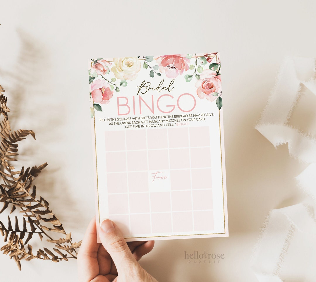 Gift Bingo Bridal Shower Game Free Printable