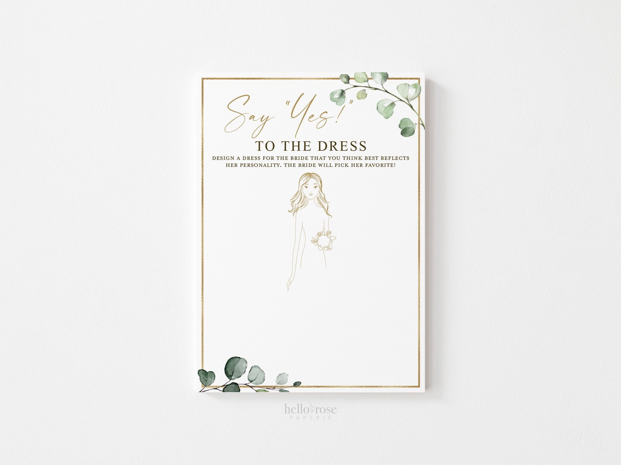 say yes to the dress bridal shower game He Said She Said bridal shower game template Red Floral
