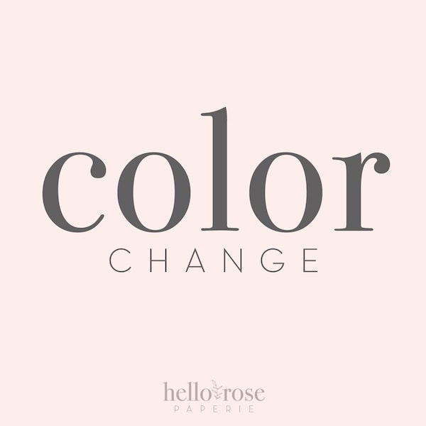 Color Change to any digital download in my shop