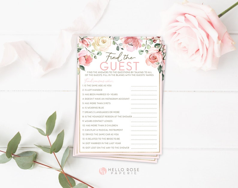 Gold Foil Romantic Rustic Eucalyptus Flowers Floral Blush White Watercolor Bridal Shower Invitation Printable Digital Download PDF