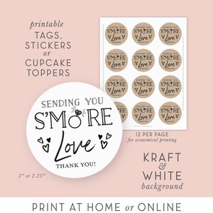 PRINTABLE S'more Love Treat Favor Tags . Bridal Wedding Shower ...
