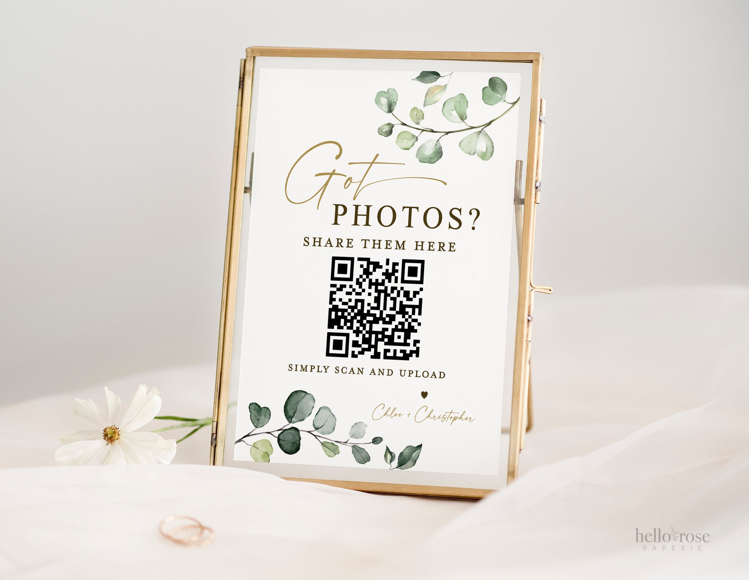 Wedding Reception QR Code Sign . Got Photos? . Share the Love Photos ...