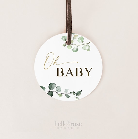 Printable Oh Baby Tags Stickers Labels Cupcake Toppers . | Etsy