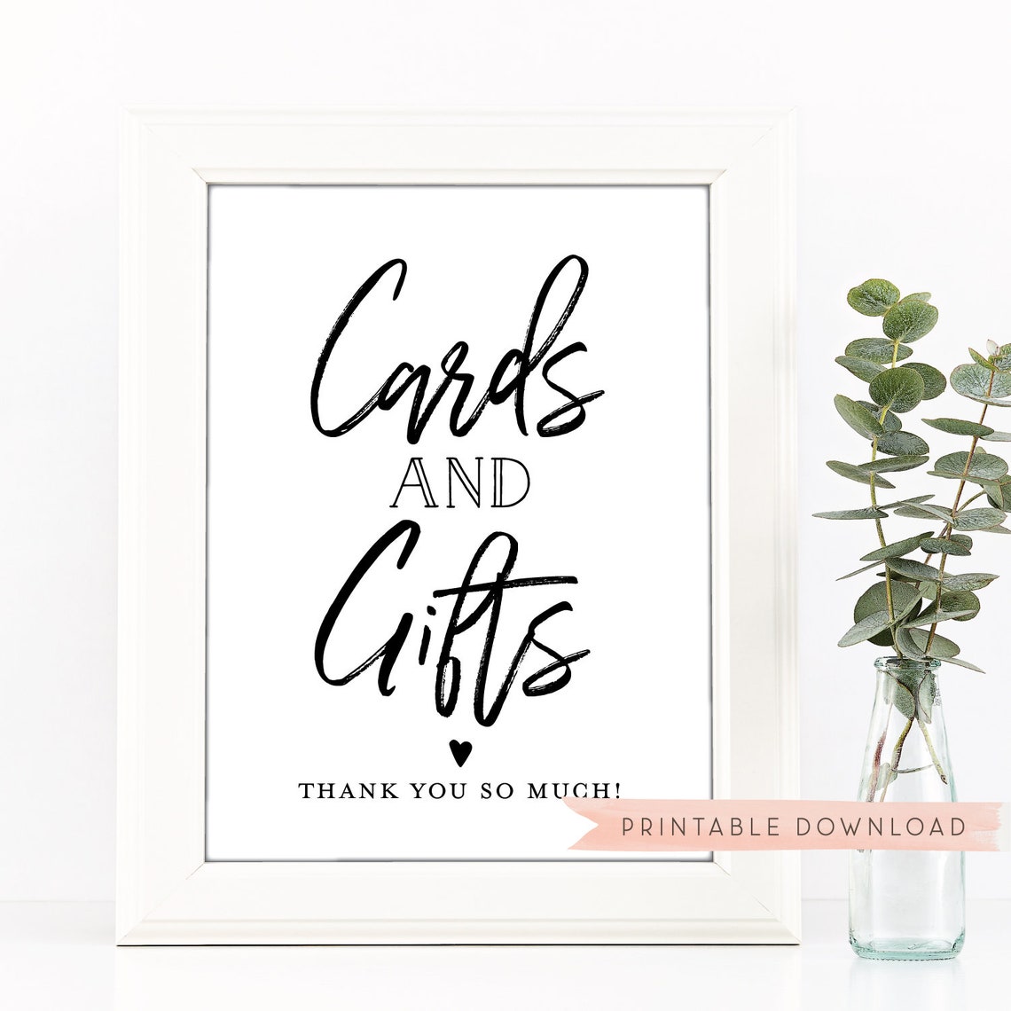 Cards and Gifts Table Sign . Printable Wedding Bridal Baby - Etsy