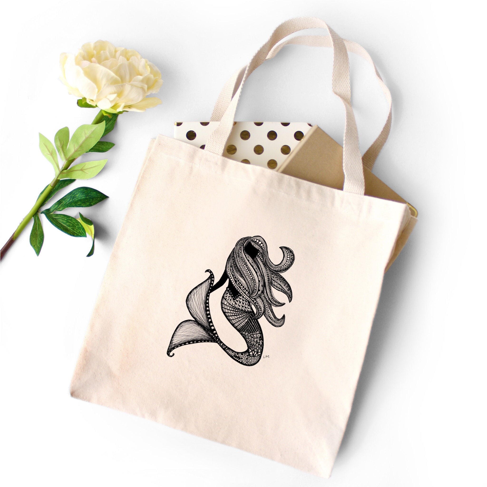 Mermaid Reusable Sticker Tote