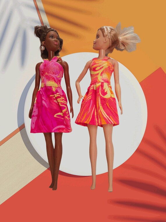 open lace back dress Orange Abstract Ruffle Midi Dress  Lucy Rose