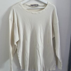 Vintage Thermal Waffle Long Sleeve shirt / Warm Base Layer