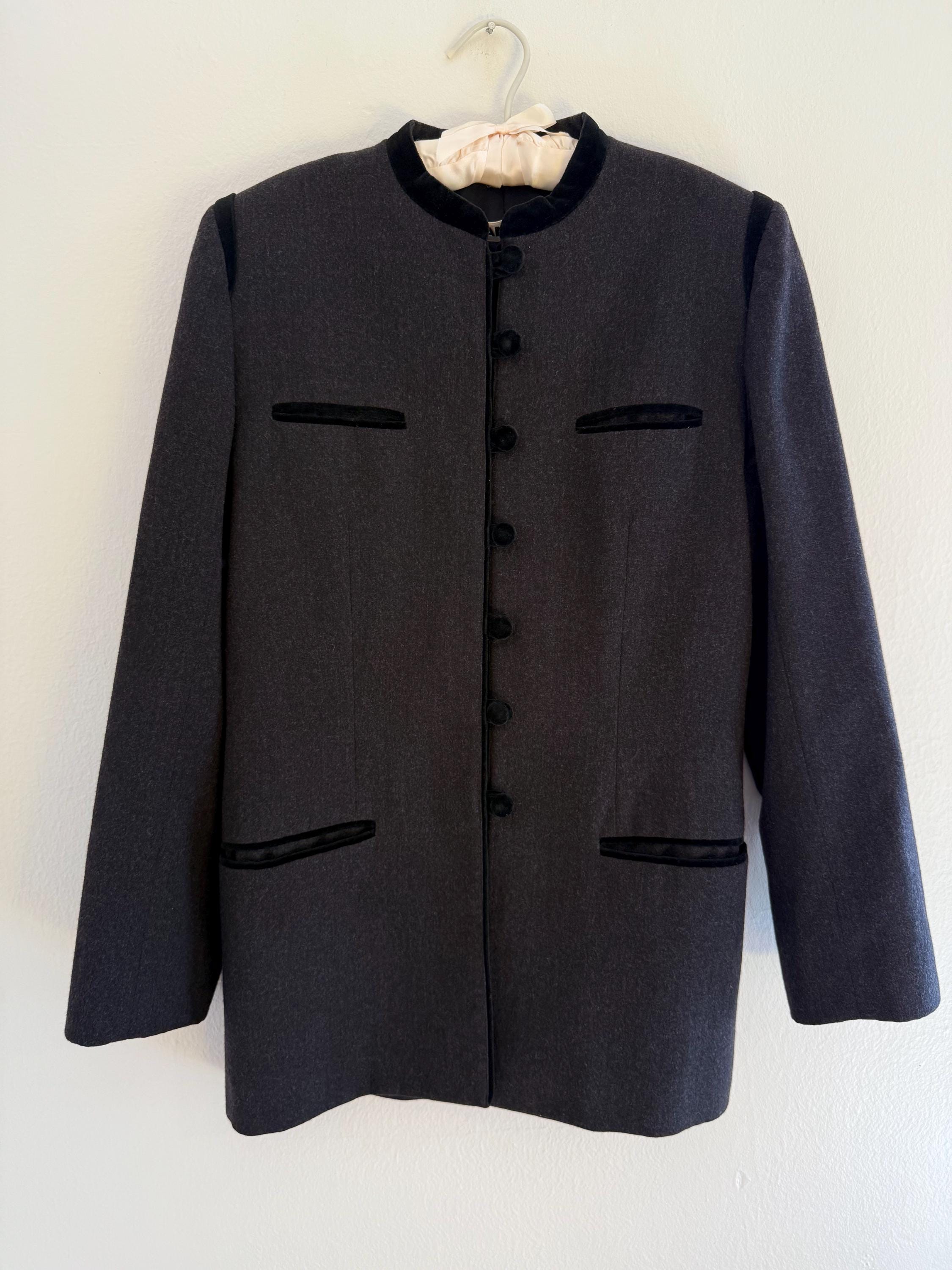 JILSANDER 2019年　名作　ノーカラーライナージャケット　美品 JIL SANDER（ジルサンダー）ノーカラージャケット 緑 サイズ:32