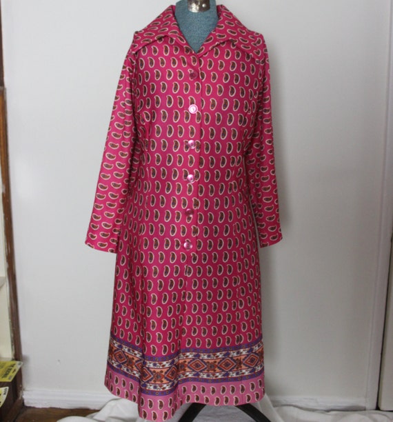 Holiday Sale! Vintage 1960s Dress // 60s Paisley … - image 3