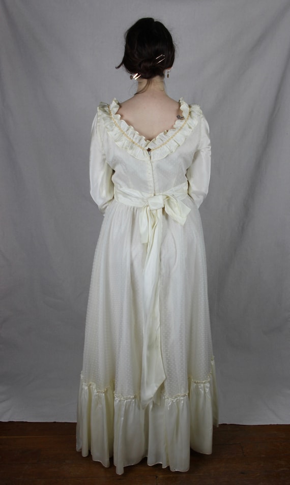 Vintage 1960s/70s Bohemian Wedding Dress / Lorrie… - image 7