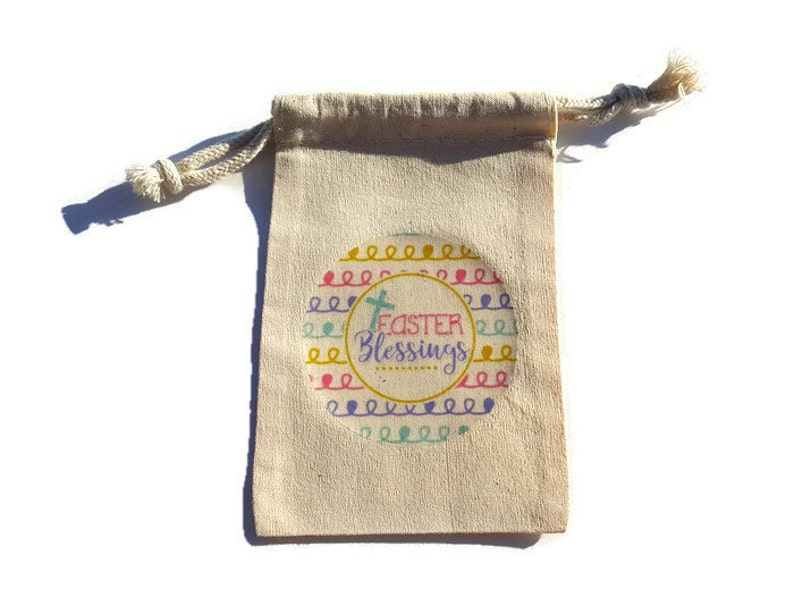 Religious Easter Gift Bags Set of 10 Muslin 4x6 He is Risen Etsy