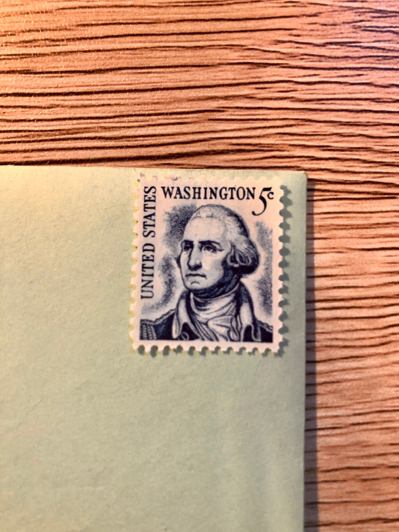 Set of ten unused 5cent Blue Washington Stamps Etsy