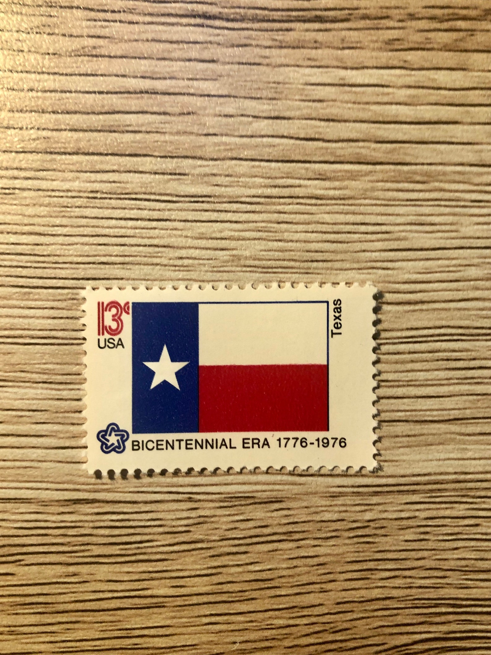 Texas Stamps Set of five unused 13cent Texas flag stamps Etsy
