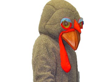 Adult Turkey Costume, Fur with Overhead