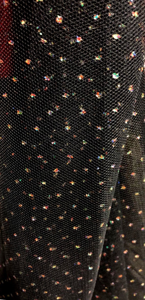 Black Glitter Net Petticoat Size Small - image 2