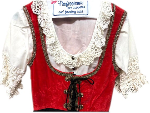 German Oktoberfest Maid Costume, Size XSM, Authen… - image 1