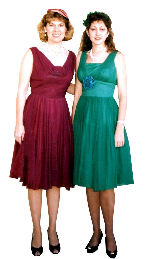 sm vintage 1950s dress - Gem