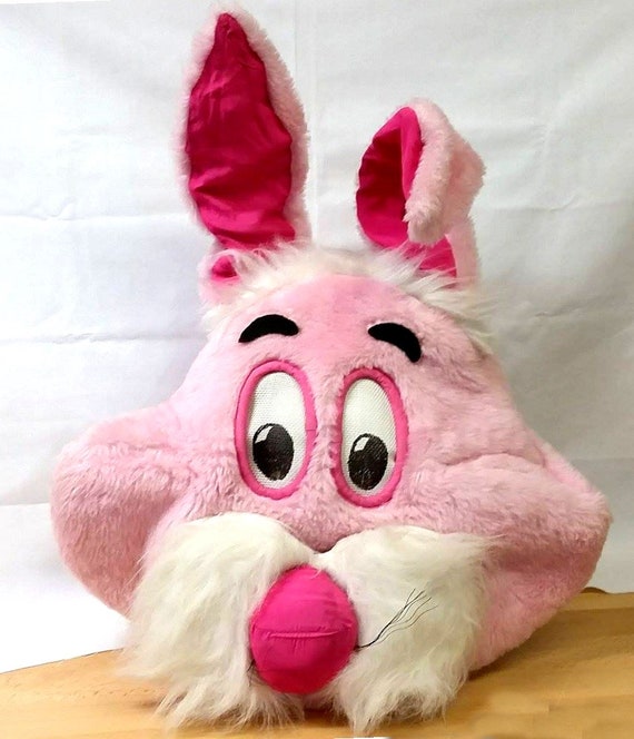 Pink Easter Bunny Fur Suit Costume - image 2