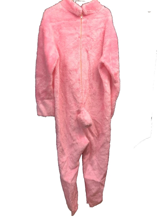 Pink Easter Bunny Fur Suit Costume - image 4