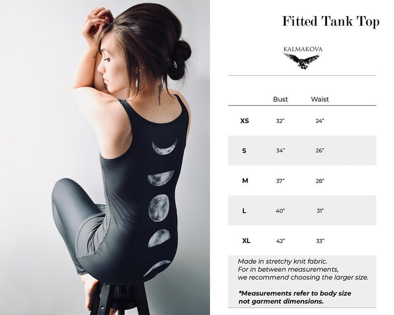 Crow Yoga Tank Top / Witch Clothing / Raven Muscle Tank / Pagan Clothing / Alternative Clothing / Burning Man Clothing Women / Goth Shirt image 8