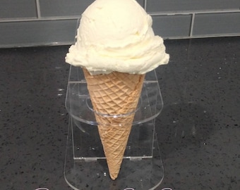 Fake Vanilla Ice Cream Cone, Fake Ice Cream, Fake Food, Prop Food, Decorative Food