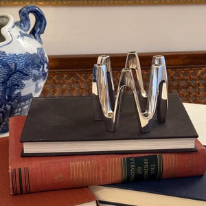 Candelabro de placa plateada Dansk MCM