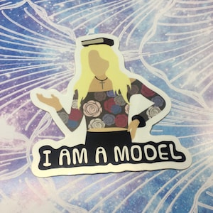 Kelly Bundy I Am A Model Sticker